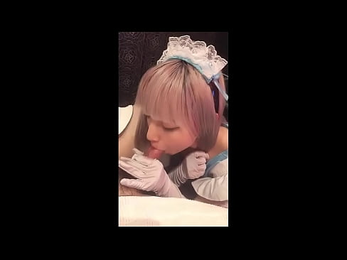 ❤️ Японы шүтээн [маюка], Францын үйлчлэгчийн хувцас, 1-р хэсэг, лосьоноор дарж, хөхрөх ❤️ Оросын порно манайд ☑